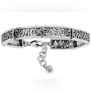 Brighton "DECO LACE" Scroll Link Silver Bracelet